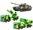 Army Vehicle Models Car Toys Tank Toys Playset for Kids for Plastic, 3 Pack