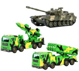 Army Vehicle Models Car Toys Tank Toys Playset for Kids for Plastic, 3 Pack