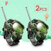 Walkie Talkies Watch; Spy Watch Army Toys For Kids Age 8-12; 7 In 1 Digital Watch Walkie Talkies; Two-Way Long Range Transceiver With Flashlight; Cool