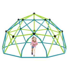 Kids Climbing Dome Tower - 12 ft Jungle Gym Geometric Playground Dome Climber Monkey Bars Play Center, Rust & UV Resistant Steel Supporting 1000 LBS