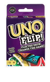 UNO Flip! Card Game for Kids, Adults & Family Night with Double-Sided Cards, Light & Dark