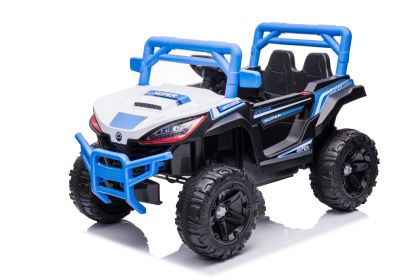 12V7A*1 30W*4 one button start, forward and backward, high and low speed, music, front light, power display, two doors can open, 2.4G R/C