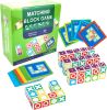 Wooden Puzzle Building Cubes Game for Adults and Kids 3+ All Ages; New Wave Logical Puzzle Match Games