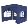 10'x10' Party Tent Outdoor Heavy Duty Gazebo Wedding Canopy + 4 Removable Walls ,Blue
