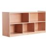 VEVOR Cubby Toy Organizer Storage Cabinet, 5-Compartment Cubby Storage Shelf, 48''W Kids Toy Storage Cabinet 2-Shelf, Classroom Cubbies