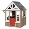 VEVOR Outdoor Wooden Playhouse Kids Garden Games Cottage with Door Window Sink