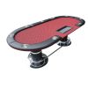 96 inches Poker Table Model 18755 Red with Cup Holders and Chips Tray