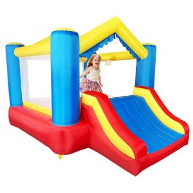 YARD Bounce House Inflatable Bounce House with Basketball Hoop Royal Bouncer for Kids, Outdoor Bouncy House, Durable Seam Forced Buffer Strips