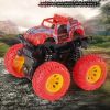 3'' Kids Pull Back Vehicle Toy Mini Racing Car Model Funny Crashproof Friction Toy Inertia Powered Stunt for Children