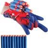 Spider Gloves Man Web Shooter Toy For Kids; Kids Plastic Cosplay Launcher Glove Hero Movie Launcher With Wrist Toy Set; Funny Decorate Children Funny