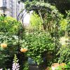 Metal Garden Arch Garden Arbor Trellis Climbing Plants Support Rose Arch Black