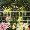 2 Pack Metal Garden Trellis 71" x 19.7" Rustproof Trellis for Climbing Plants Outdoor Flower Support Cream White