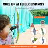 VEVOR Bow and Arrow Set for Kids, 2 Pack LED Light Up Archery Set with 20 Suction Cup Arrows, Standing Target, 2 Quivers, 2 Guns, 20 Soft Bullets