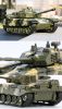 Set of 2 Toy Tanks for Kids Military Vehicle Model Toy for Plastic