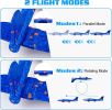 Airplane Launcher Toys, 2 Flight Modes LED Foam Glider Catapult Plane, Outdoor Flying Toy for Kids