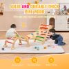 VEVOR Pikler Triangle Set, 5 in 1 Toddler Climbing Toys Indoor Playground, Ramp, and Arch, Montessori Climbing Set with Triangle
