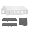 20x32FT Party Tent Heavy Duty, Large Wedding Event Shelters with 3 Storage Bags & Removable Sidewalls