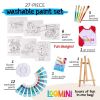 Paint Set for Kids Premium Art Supplies for Boys & Girls 27 Piece Washable Paint Set Includes Canvas Panels Paint Brushes Kids Apron Tabletop Art Ease
