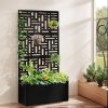 Metal Garden Bed with Trellis, 70 Inch Height Metal Planter Box with Trellis, Garden Box for Climbing Plants Vegetable