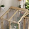 Walk-in Polycarbonate Greenhouse Green House with Automatic Temperature Window and Lockable Door, 6.5' x 4' x 6.7'