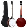 Full Size 5 String Right Handed Banjos Set with Closed Solid Sapele Back & Premium Mahogany Neck and Premium Accessories