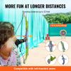 VEVOR Bow and Arrow Set for Kids, 2 Pack LED Light Up Archery Set with 20 Suction Cup Arrows, 2 Hanging Targets, 2 Quivers, 3 Target Cans