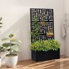 Metal Garden Bed with Trellis, 70 Inch Height Metal Planter Box with Trellis, Garden Box for Climbing Plants Vegetable
