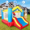 YARD Bounce House Inflatable Bounce House with Basketball Hoop Royal Bouncer for Kids, Outdoor Bouncy House, Durable Seam Forced Buffer Strips
