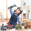 5 Pack Dinosaur Toys for Kids Age 3+, Take Part Toys Dinosaur  Building Toys Set for Toddler
