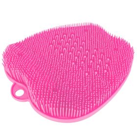 Shower Foot Scrubber Foot Massager Exfoliation Cleaner Mat Improve Foot Circulation Scrubber Foot Pain Relief Mat w/ Anti-slip Suction Cups (option: Pink)