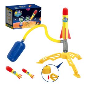 Rocket Launcher toy for Kids; Outdoor Summer Toys with Launcher Aerial Rocket Ideal for Boys and Girls ages 3 4 5 6 7 8 Years (colour: 2 Rockets with lights)