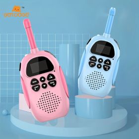 Kids Toys Rechargeable Walkie Talkie Boys Toys; Outdoor Toys For 3 4 5 6 7 8 Year Old Boys &Girls; Gift For Girls Boys (blue &pink) (Color: Blue&Pink)