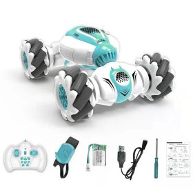 Remote Control Car Toy; 360° Rotation Transform Gesture Induction Stunt Car; Rechargeable Reusable Hand Controlled 4WD Off-Road Drift Car With 220mA B (Color: Green)