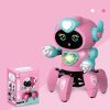 Six Claws Dancing Robot Toy For Kids; Walking Robot With Flashing Colorful Lights Music For Kids; And Has Moving Hands; Electronic Toy For Girls Great