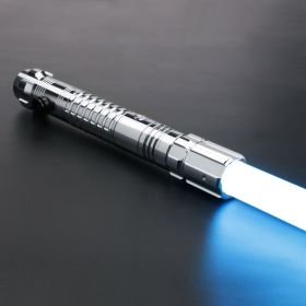 TXQSABER New Dark D Smooth Swing Lightsaber Eco pixel Metal Hilt for Heavy Dueling Tip Drags Jedi Cosplay Laser Sword Kids Toys (Version: RGB, Color: Silver)