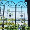 4 Pack Metal Garden Trellis 86.7" x 19.7" Rustproof Trellis for Climbing Plants Outdoor Flower Support Black
