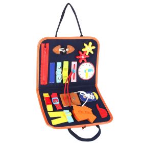 Kids Busy Board Sensory Activity Board Preschool Learning Toys Montessori Educational Gift for 1-6 Years Old Baby Toddler Girls Boys (Type: D)