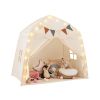 Large Playhouse Tent Kids Play Tent Bed Tent with String Lights