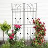 2 Pack Metal Garden Trellis 71" x 17.7" Rustproof Trellis for Climbing Plants Outdoor Flower Support