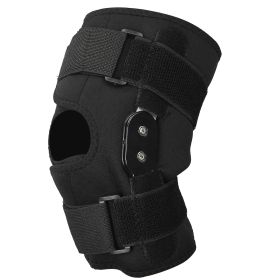 Sport Knee Brace Adjustable Open Patella Knee Support Compression Knee Wrap For Running Climbing Pain Relief Recovery of Injured Knee (option: XXL)