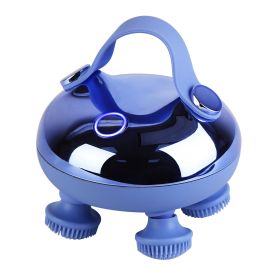 Electric Scalp Massager Rechargeable Head Mssager IPX7 Waterproof Dog Cat Massager with Red Light 3 Modes 3 Types of Massage Claws for Men Women Elder (option: Purple)