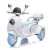 12V Two-seater Kids Ride On Electric Motorcycle,Three Wheels Kids toy with Slow Start,Multi-function player,USB,Bluetooth, light