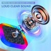 Bluetooth Karaoke Machine for Kids Adults, Portable Mini Karaoke Speaker with 2 Wireless Mic, LED Light Music Toys for Christmas Gift