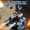 4DRC Y1 RC Crawler Scale Water Bullet Shooting Remote Control Cars,Kids 4WD Battle Stunt Car,All Terrain RC Truck with 360°Rotating