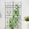 2 Pack Metal Garden Trellis 71" x 17.7" Rustproof Trellis for Climbing Plants Outdoor Flower Support