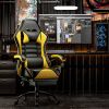Ergonomic Gaming Chair for Adults, Comfortable Computer Chair for Heavy People, Adjustable Height Office Desk Chair with Wheels