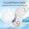 Bladeless Neck Fan with 180° Mountain Wind Cooling -Hands-Free Wearable & Ultra-Quiet, USB Rechargeable for Travel, Gym