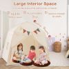 Large Playhouse Tent Kids Play Tent Bed Tent with String Lights