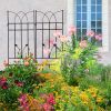 2 Pack Metal Garden Trellis 71" x 17.7" Rustproof Trellis for Climbing Plants Outdoor Flower Support
