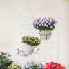 2 Pack Metal Garden Trellis 71" x 19.7" Rustproof Trellis for Climbing Plants Outdoor Flower Support